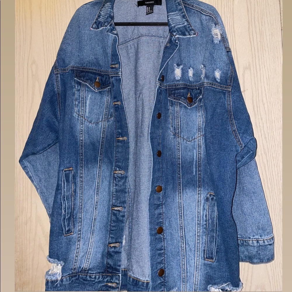 Oversized denim jacket
